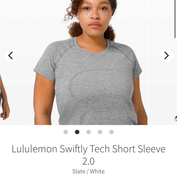 Lululemon NWT size 8 swiftly tech short-sleeve Aloha version - Picture 9 of 10